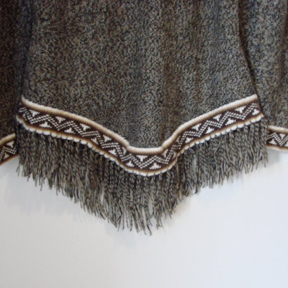 Kactus Artesanias Alpaca Hoodie Sweater Peru Aztec Fringe Soft Pullover Medium - Picture 15 of 15